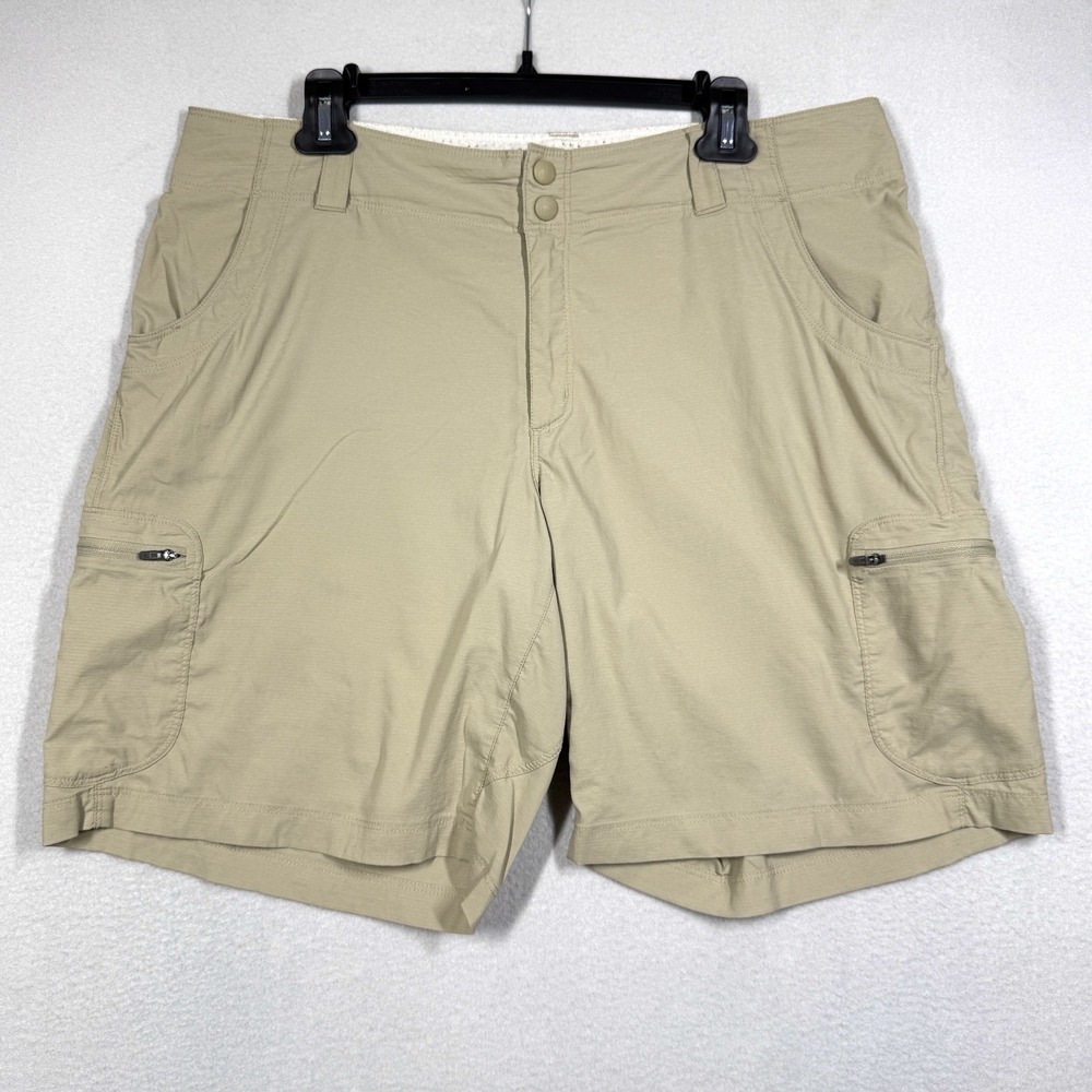 LL Bean Shorts Womens 14 Vista Trekking Bermuda Stretch Pockets Hiking Outdoor
